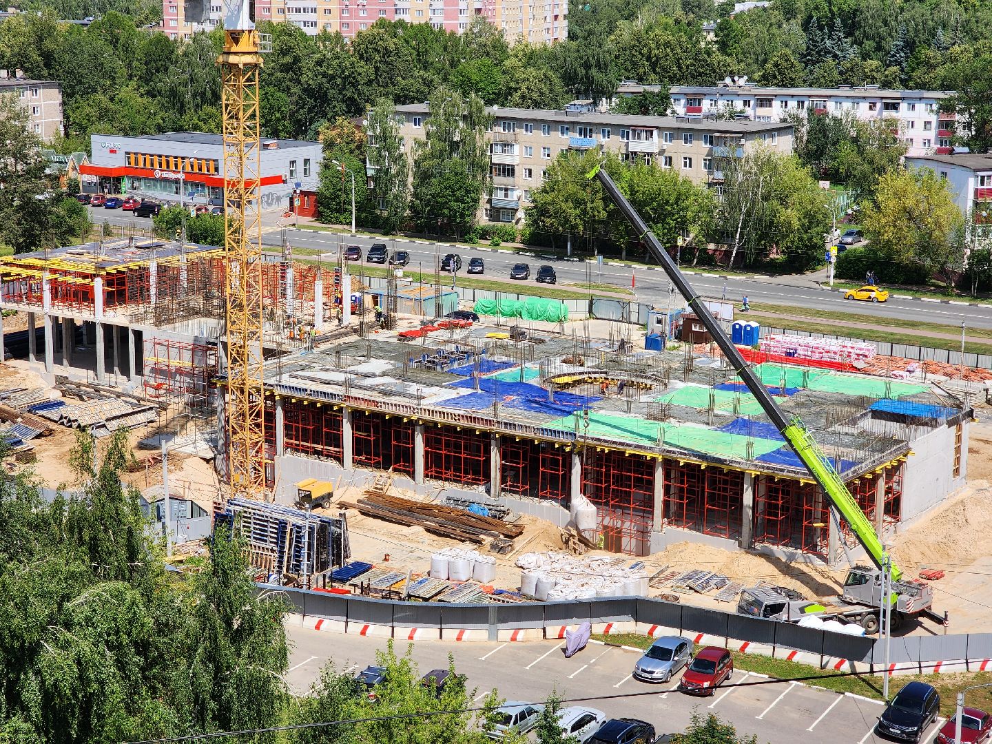 Чехов, улица Мира, детская поликлиника, строительство, строительная готовность объекта, нацпроект Здравоохранение, губернатор Московской области, строительство объектов социальной инфраструктуры,