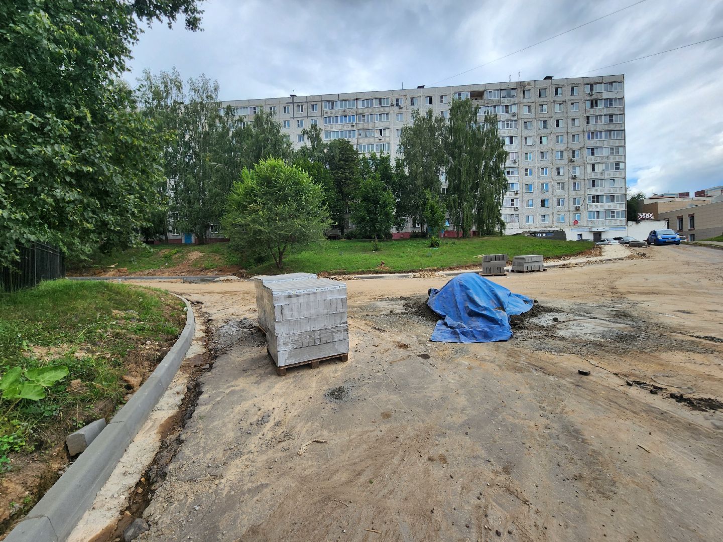 Коломна, дорожный ремонт, тротуары,