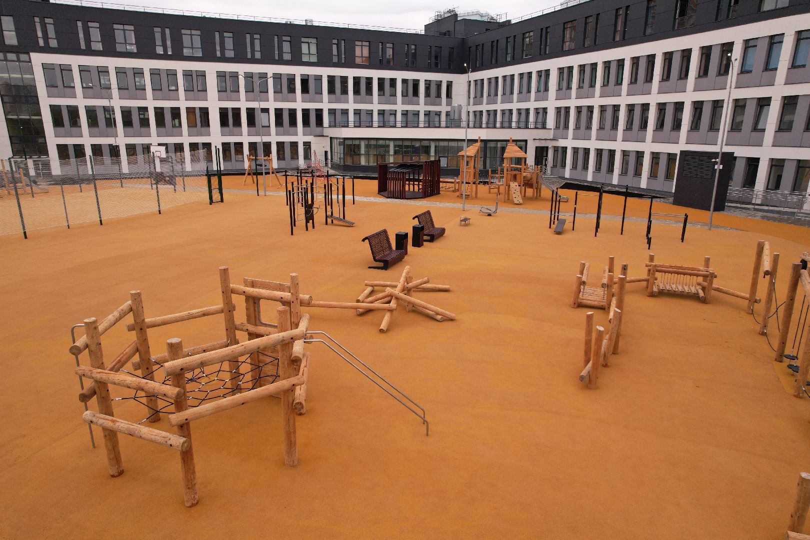 видео с коптера, красногорск, строительство, образование,