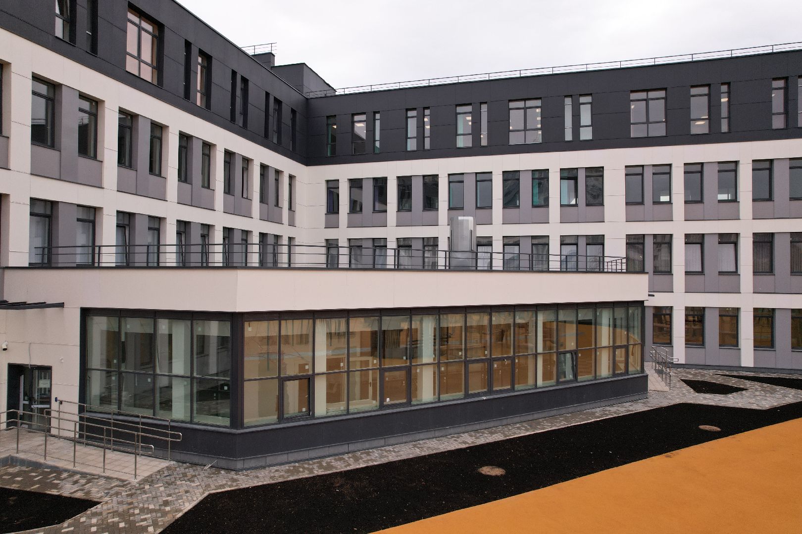 видео с коптера, красногорск, строительство, образование,