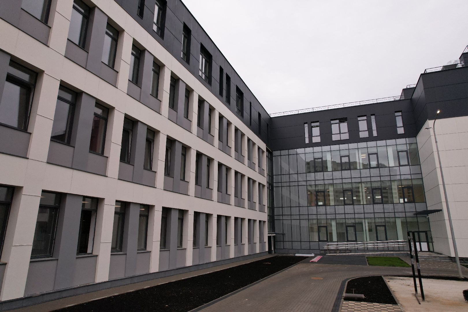 видео с коптера, красногорск, строительство, образование,