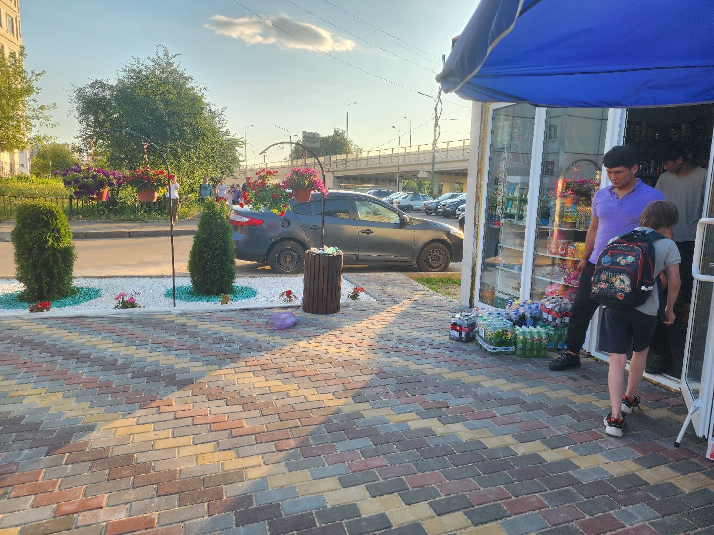 долгопрудный, МЦД Водники, клумбы, проспект пацаева, киоск,