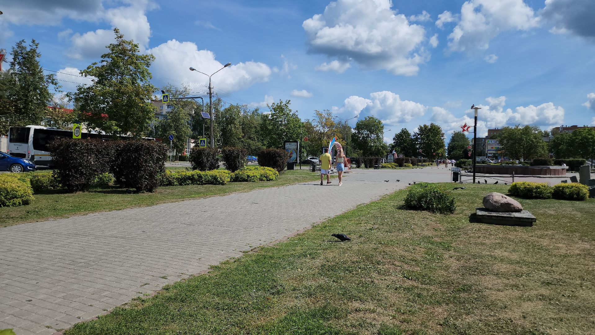 Егорьевск, Подмосковье, Московская область, Благоустройство, Сквер 60-летия Победы,