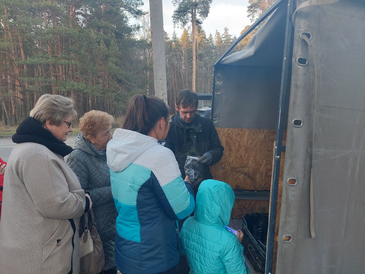 общество, акция, деревья, весна