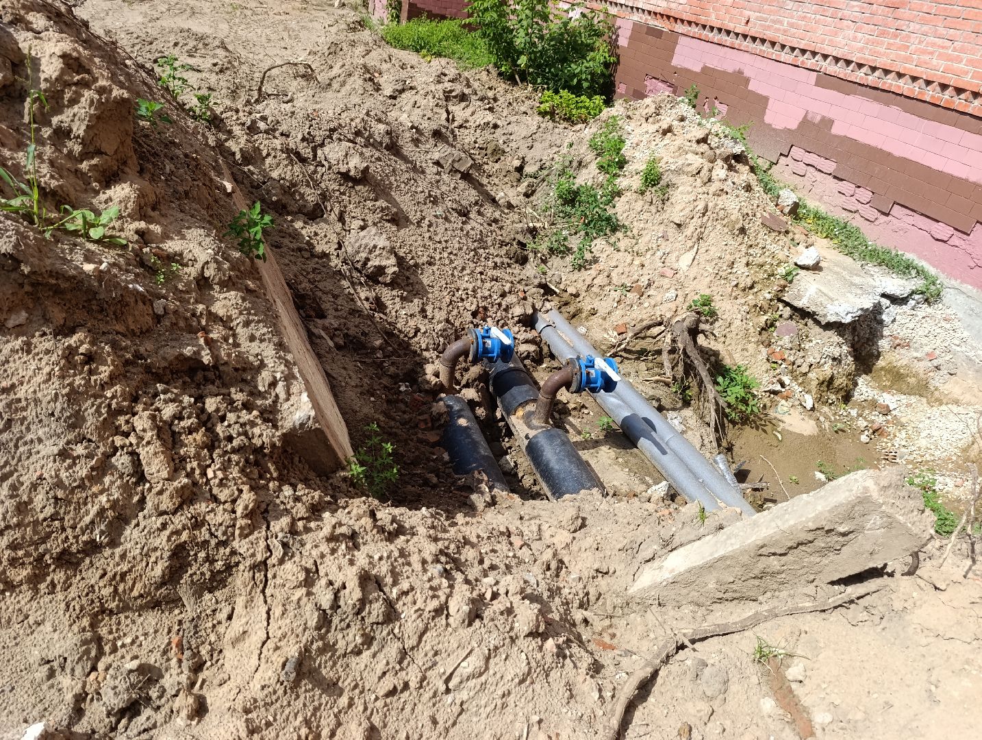 Бронницы, Теплоснабжение, Строительство теплосети, Подготовка к отопительному сезону, Советская 112,