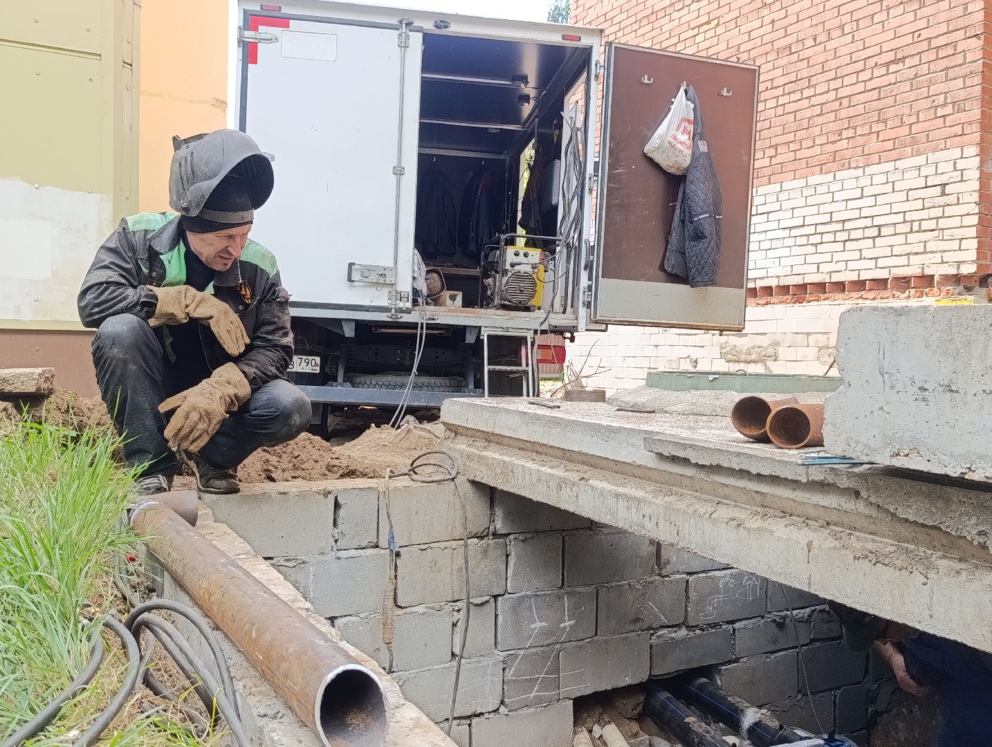 Бронницы, Теплоснабжение, Строительство теплосети, Подготовка к отопительному сезону, Советская 112,