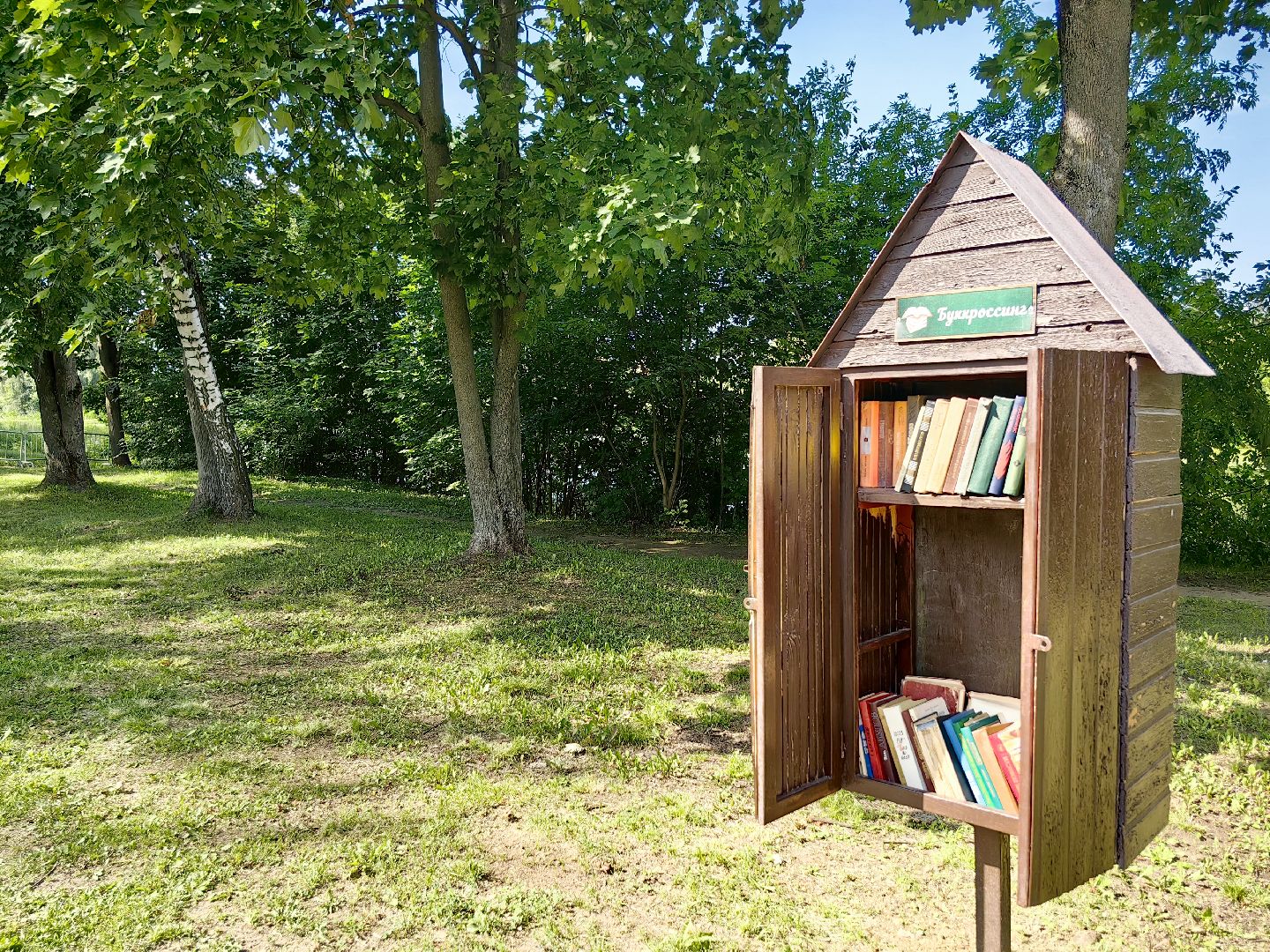 буккроссинг, книги, парк, обмен книгами, читатели, щёлково,