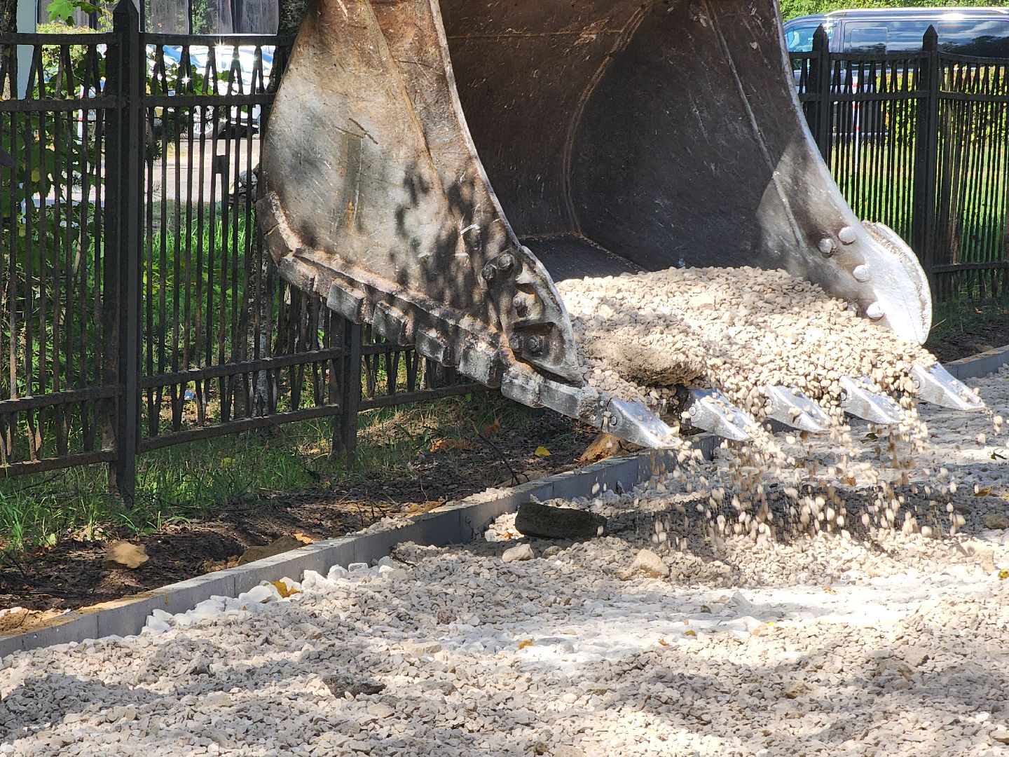 Дубна, Дороги, Тротуар, Щебень, Благоустройство, Ремонт тротуара,