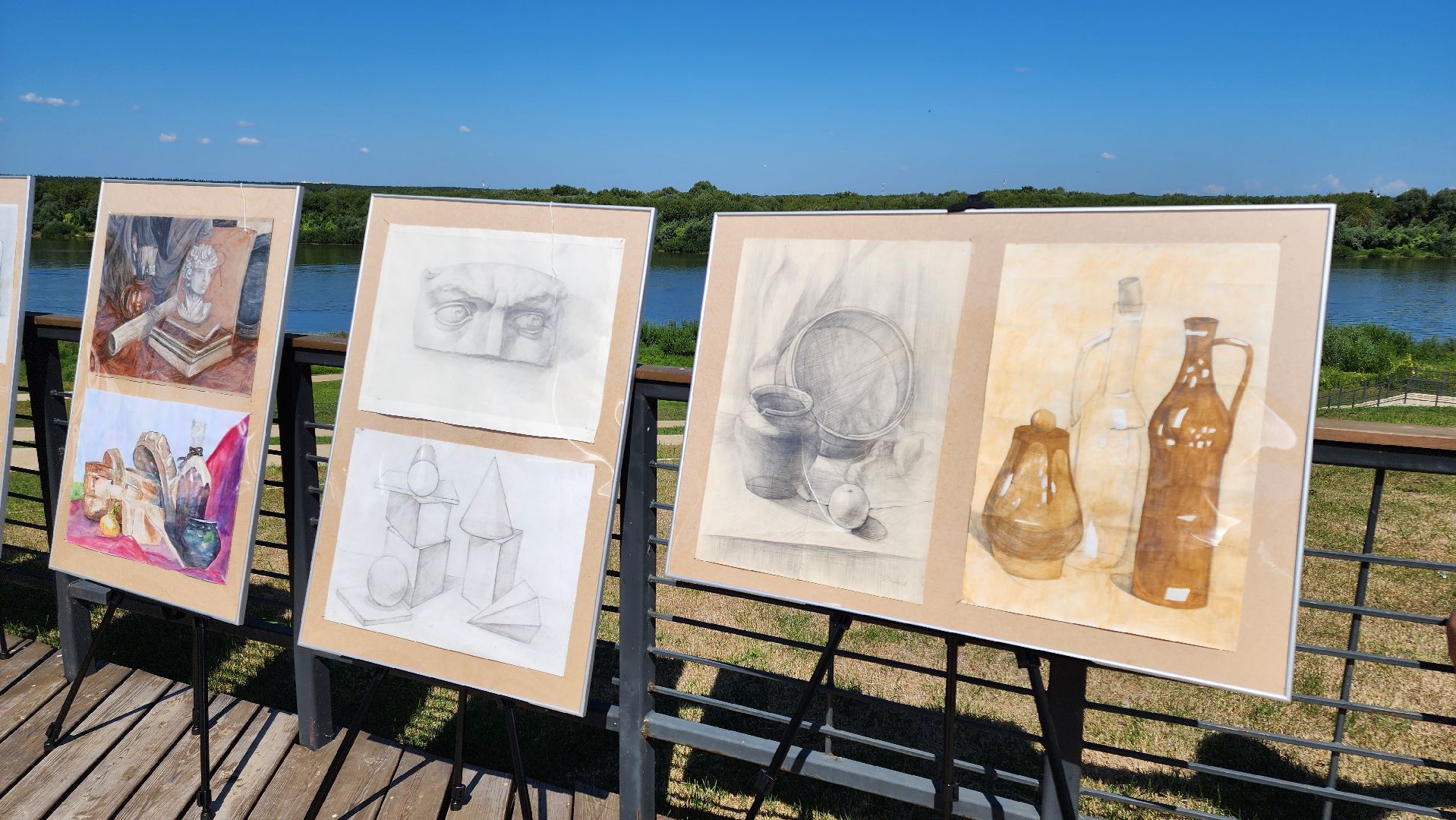 кашира, день города, детская школа искусств, мастер-класс, аппликация, творчество, набережная оки,