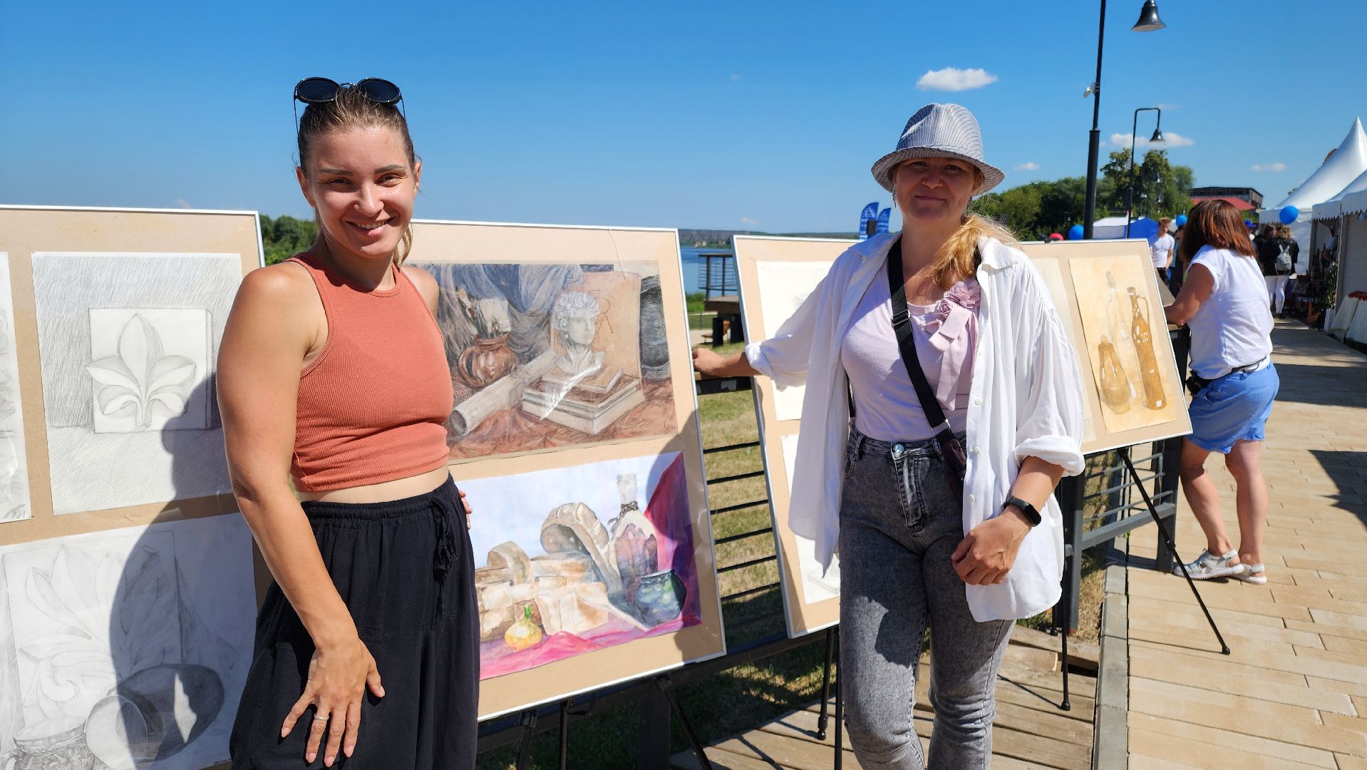 кашира, день города, детская школа искусств, мастер-класс, аппликация, творчество, набережная оки,