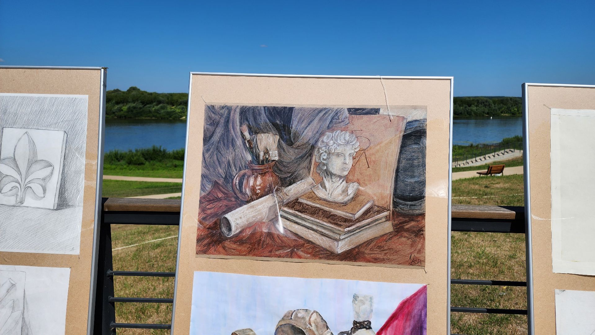 кашира, день города, детская школа искусств, мастер-класс, аппликация, творчество, набережная оки,