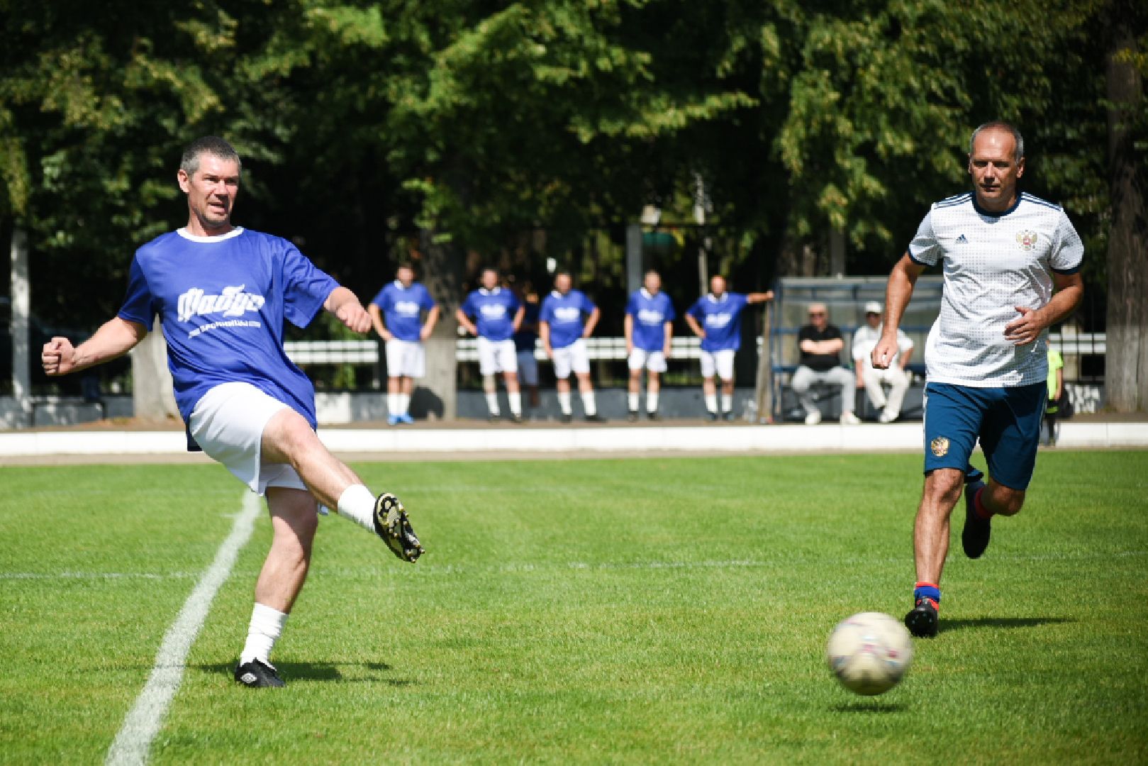 Бронницы, Футбольный клуб Фабус, Юбилейная игра в футбол в Бронницах, Встреча на футбольном поле, Спорт в Бронницах,