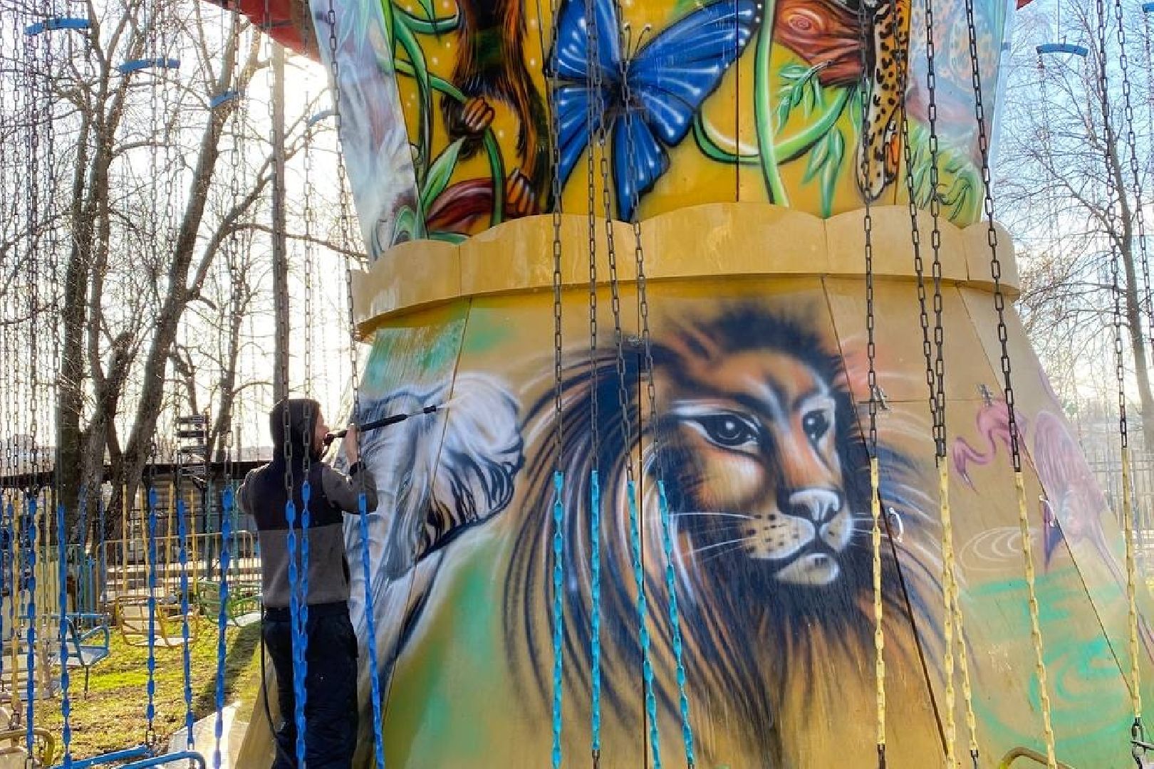 Подольск, субботник, аттракционы