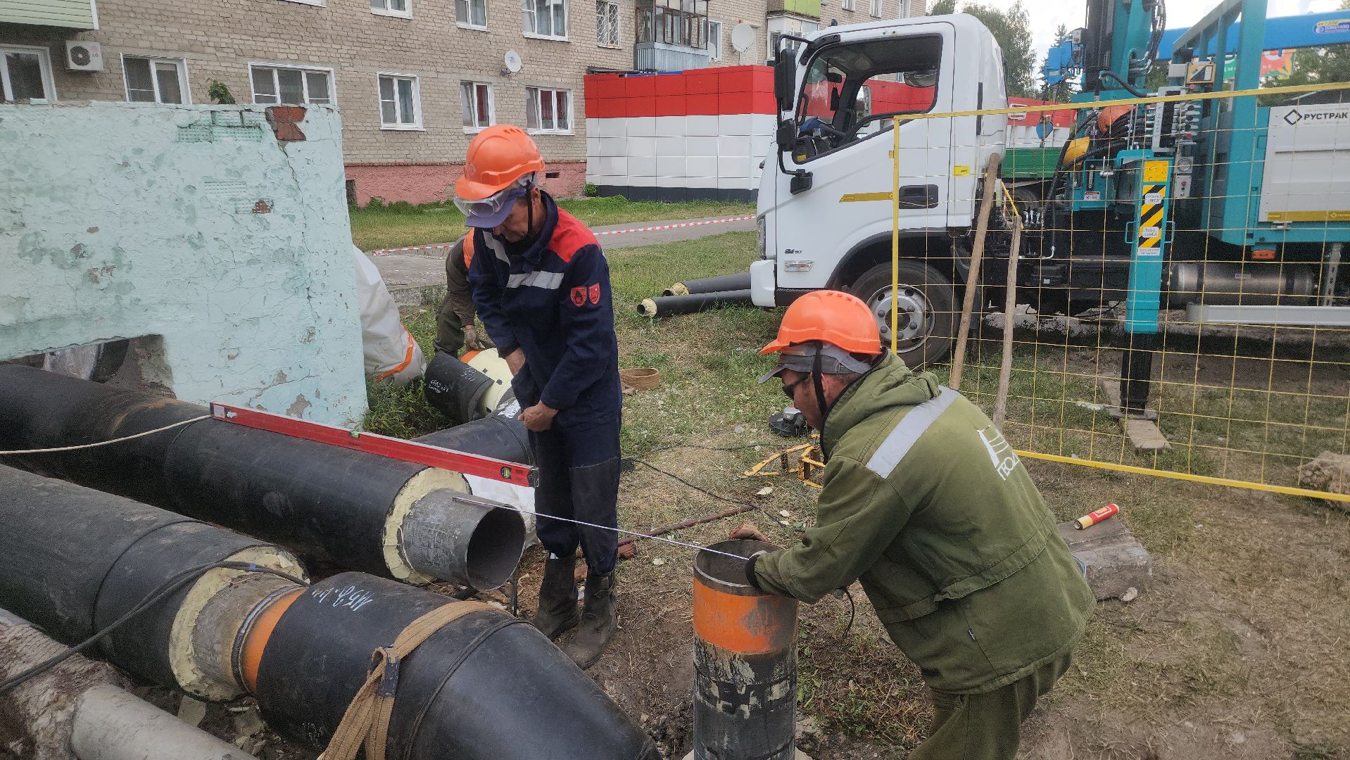 шатура, жкх, жкх и благоустройство, жкх подмосковье, тепловые сети, ремонт тепловых сетей, ремонт распределительного теплового узла,