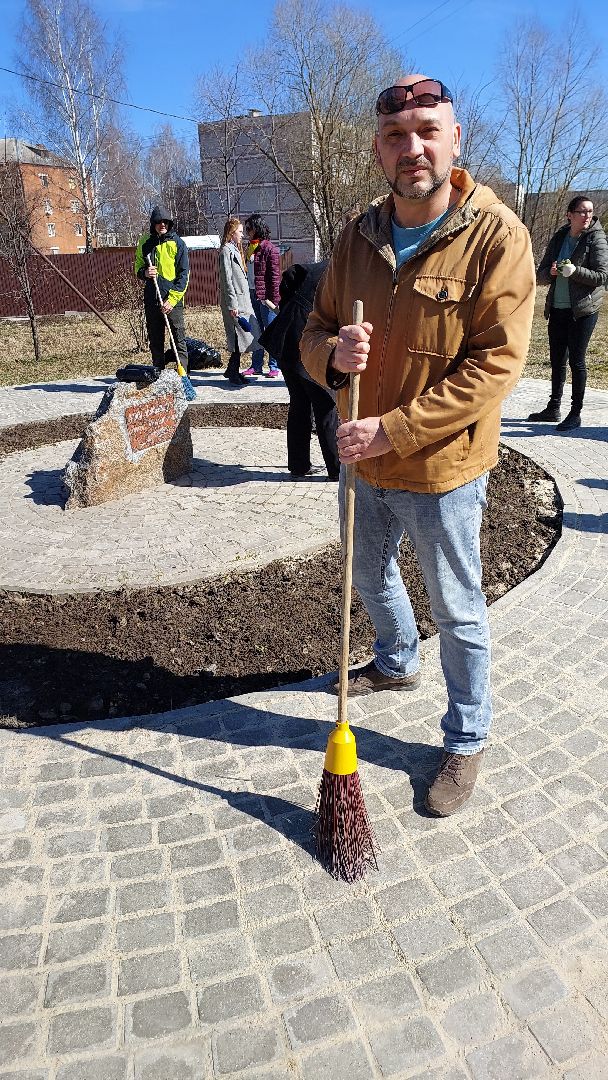 Серпухов, субботник, журналисты, Подмосковье, благоустройство