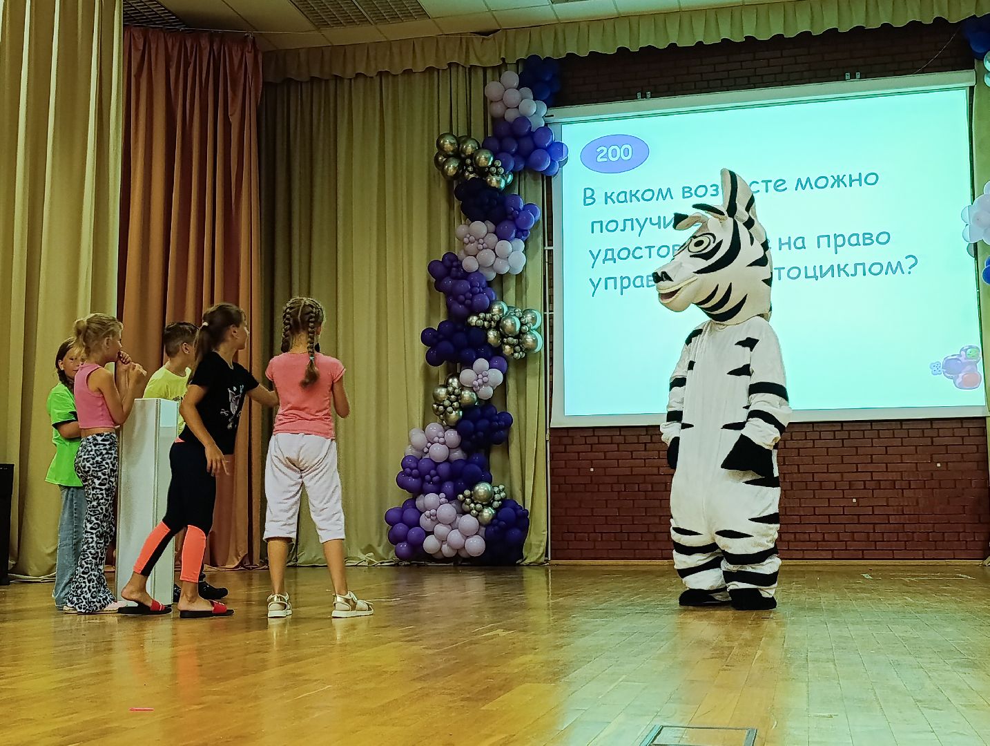 Бронницы, Летний лагерь Радуга, День профилактики детского дорожно-транспортного травматизма, Правила дорожного движения, Своя игра,