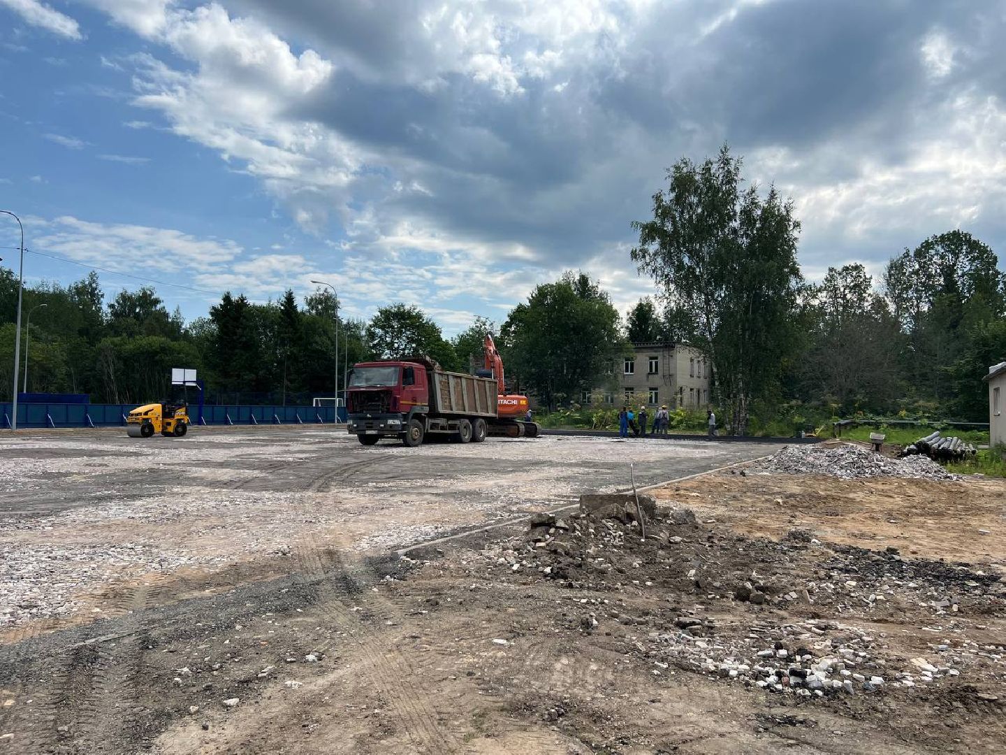 бригада,футбольное поле, городской округ восход,