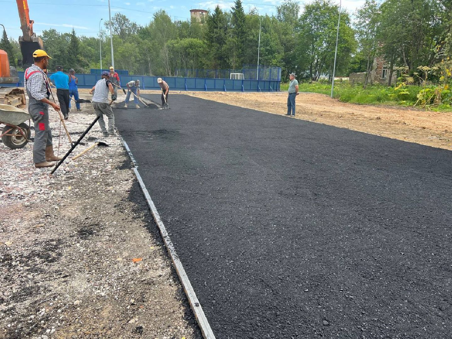 бригада,футбольное поле, городской округ восход,