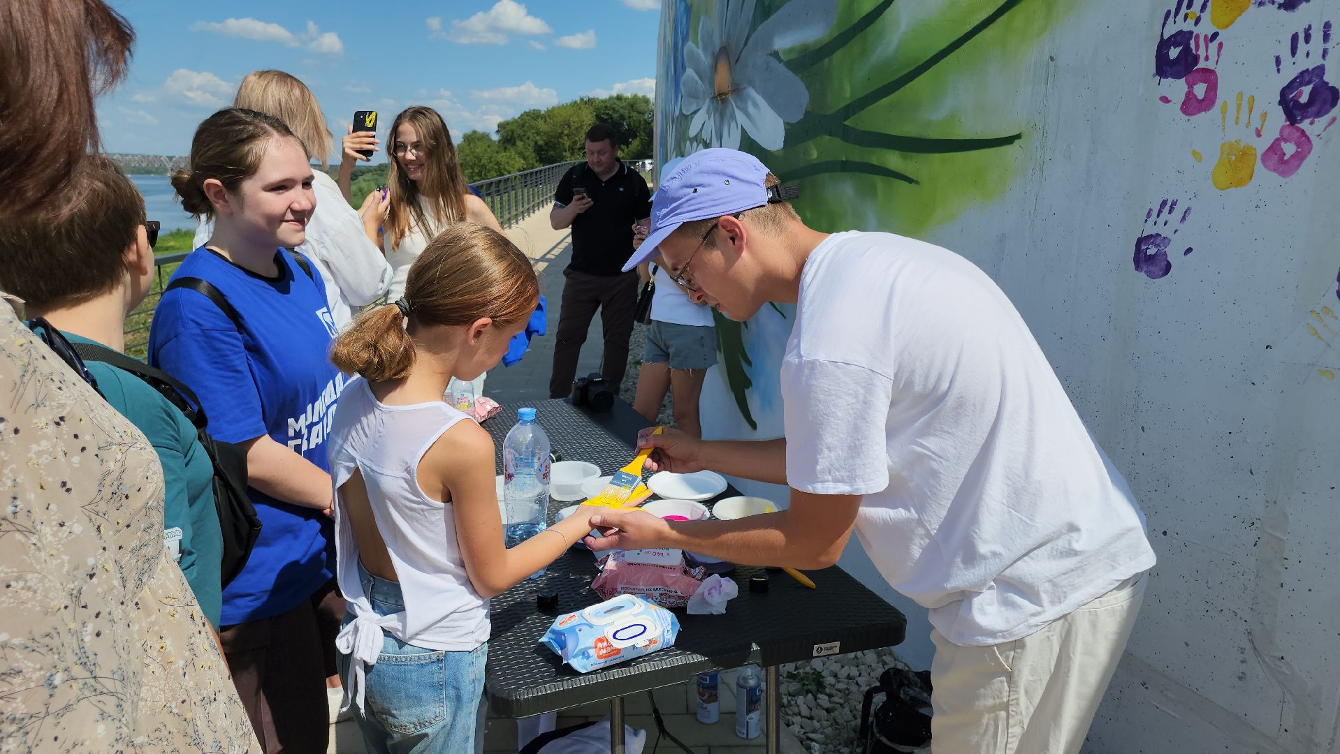 кашира, набережная оки, день города, граффити, акриловая краска, лак,