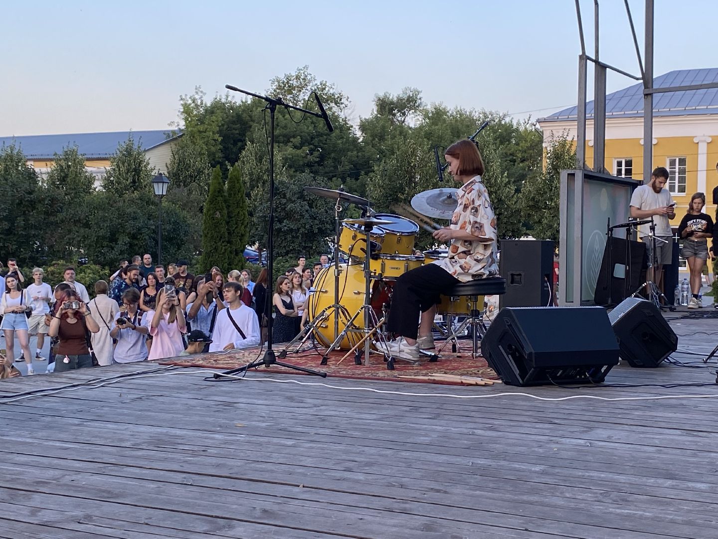 Коломна, Культура, город звуков, Сквер Зайцева, Концерт барабанщиков,