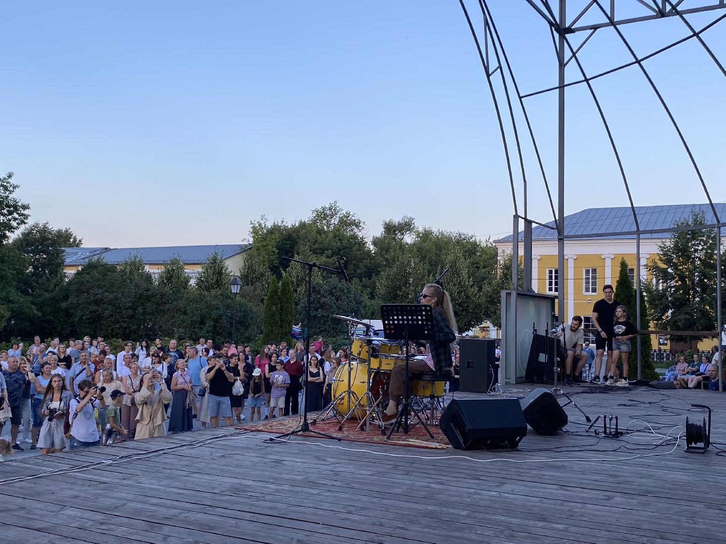 Коломна, Культура, город звуков, Сквер Зайцева, Концерт барабанщиков,