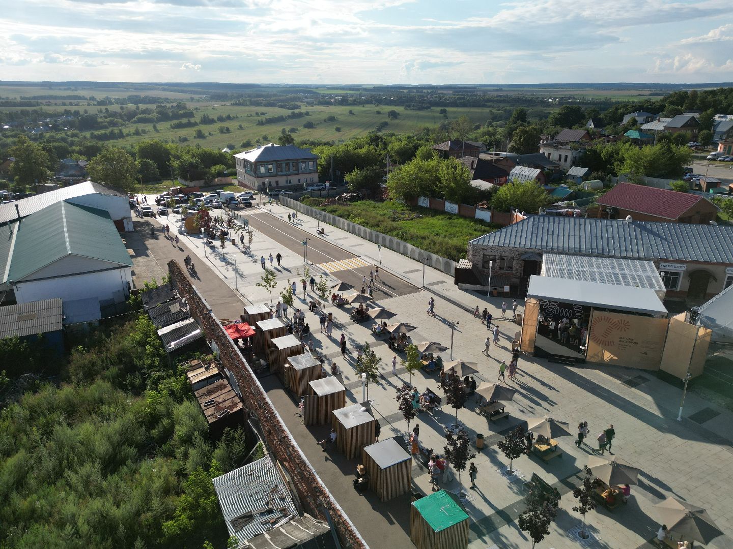 видео с коптера, зарайск, фестиваль,