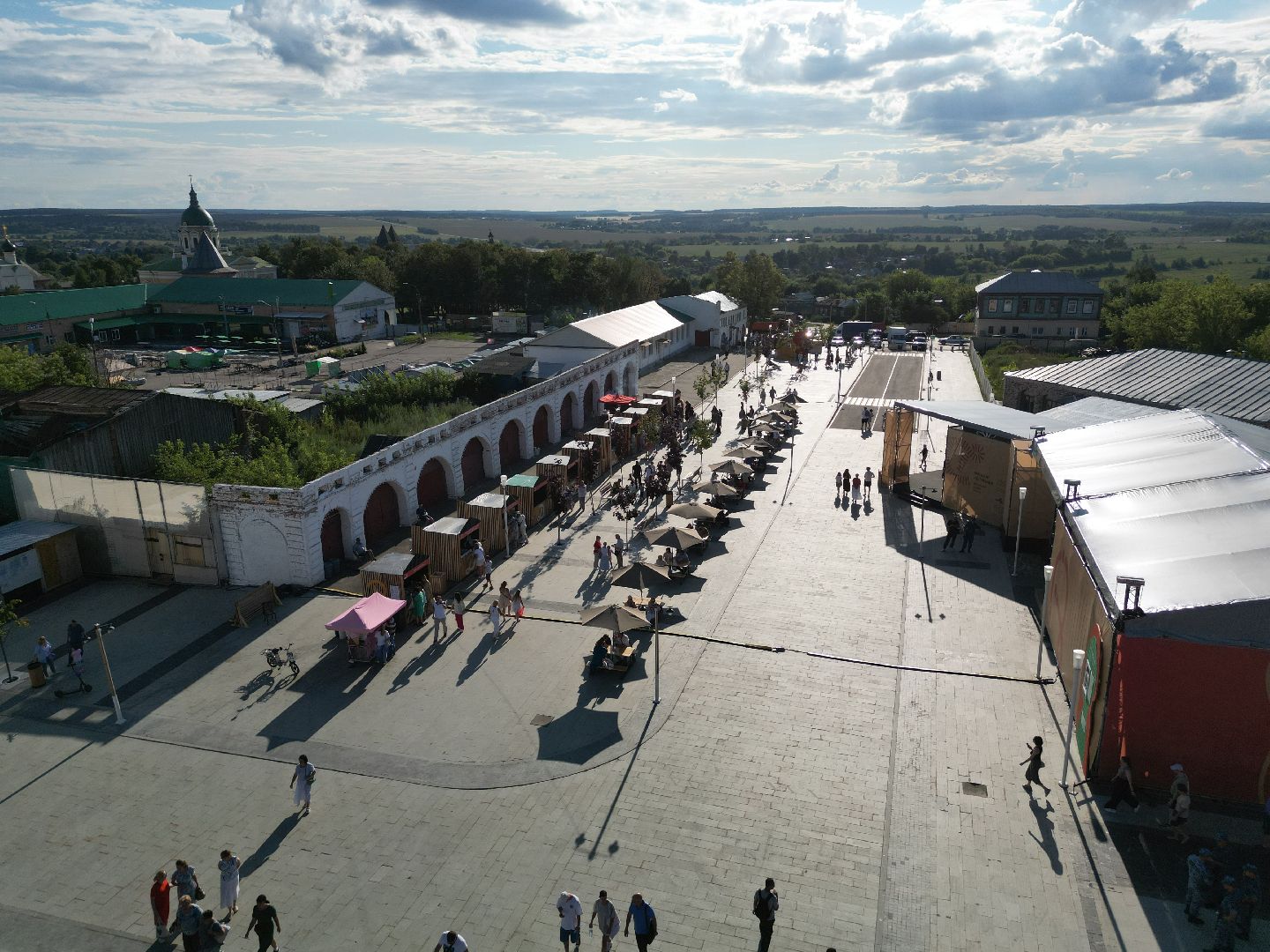 видео с коптера, зарайск, фестиваль,