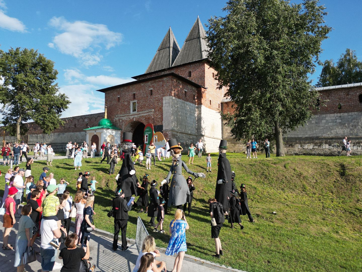 видео с коптера, зарайск, фестиваль,