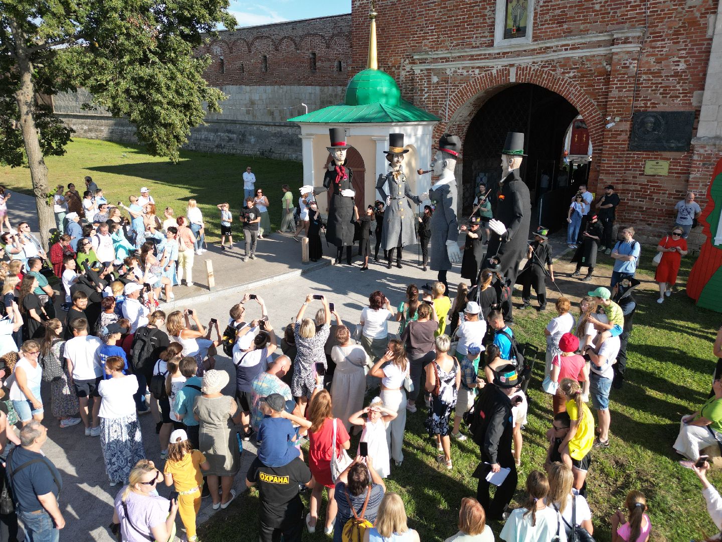 видео с коптера, зарайск, фестиваль,