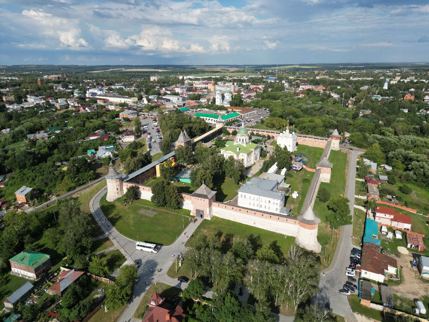 видео с коптера, зарайск, фестиваль,