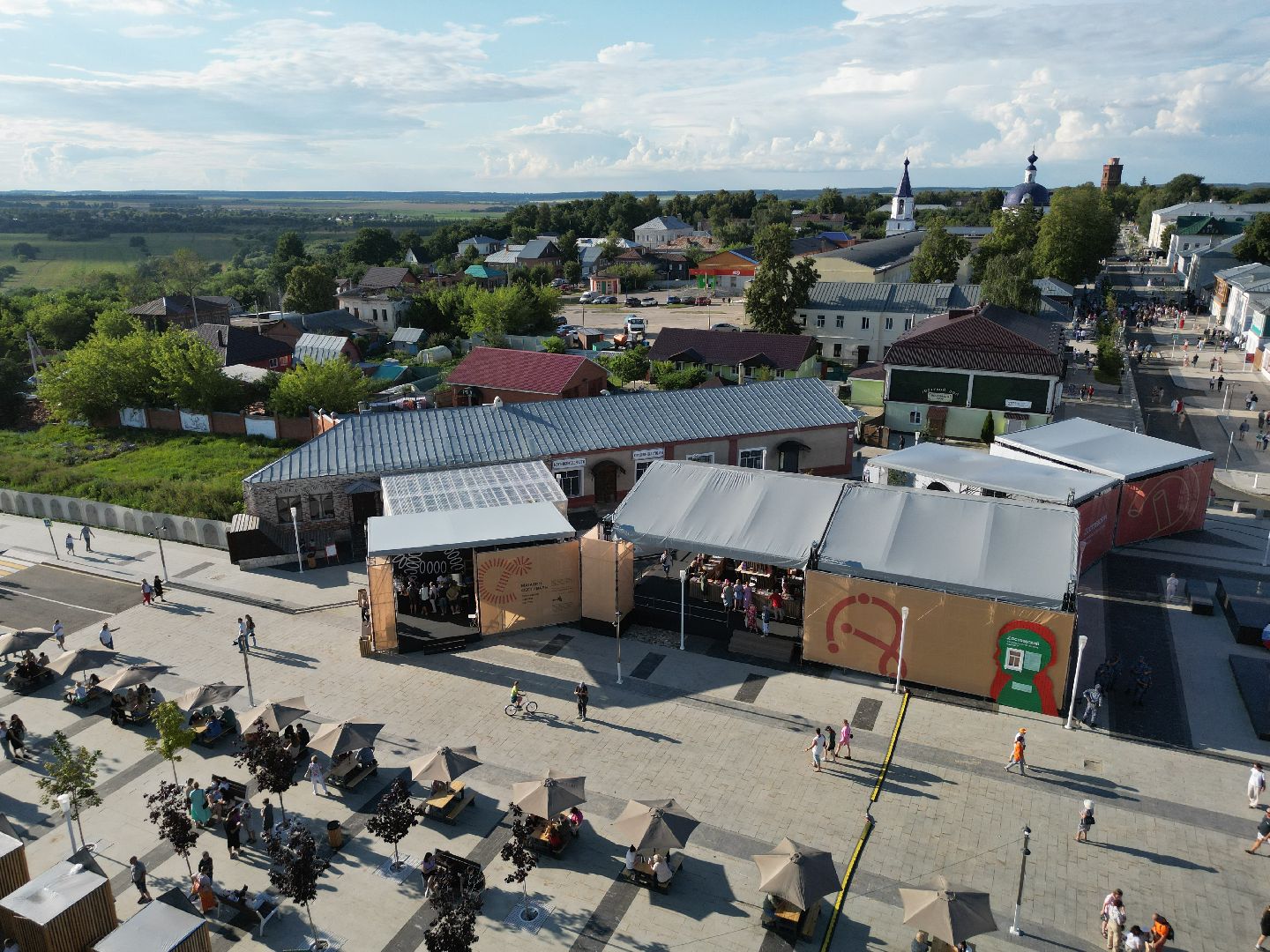 видео с коптера, зарайск, фестиваль,