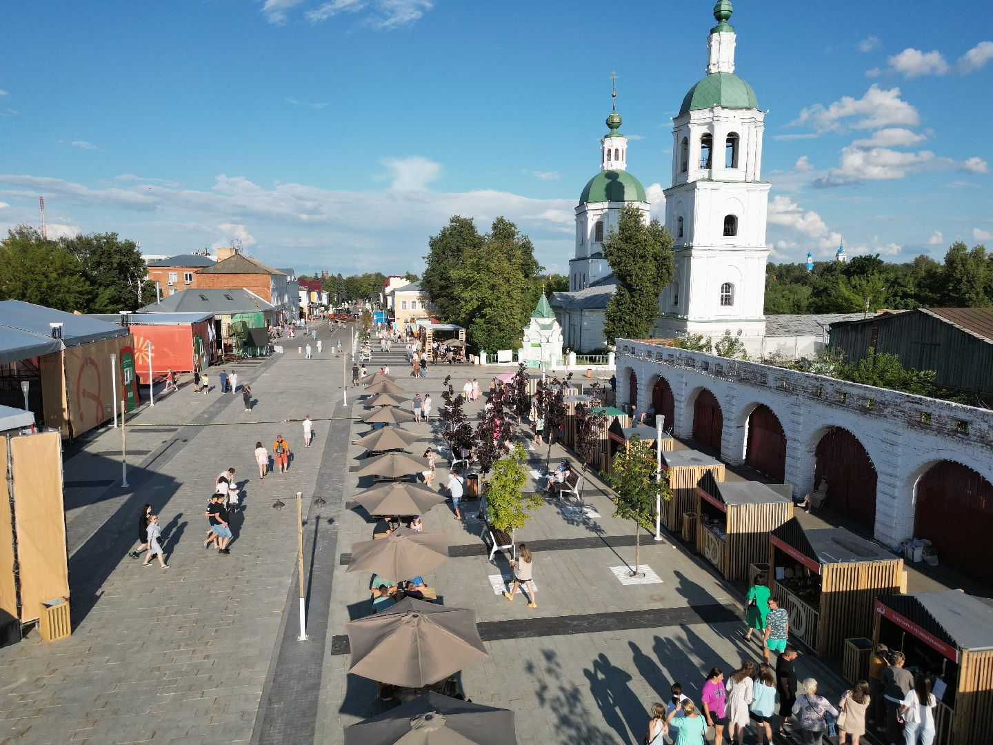 видео с коптера, зарайск, фестиваль,