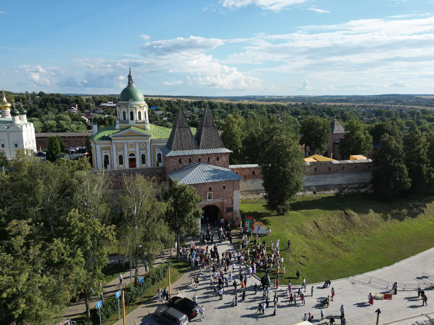 видео с коптера, зарайск, фестиваль,