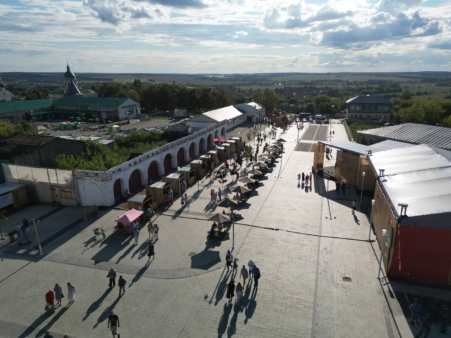 видео с коптера, зарайск, фестиваль,