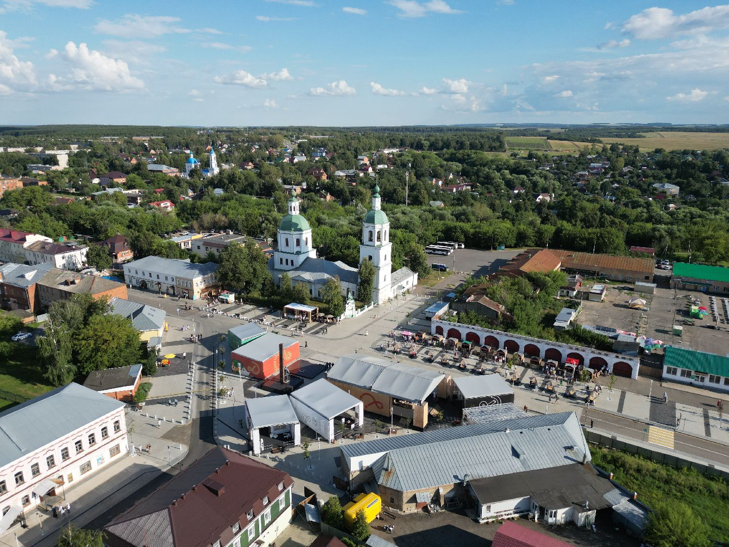 видео с коптера, зарайск, фестиваль,