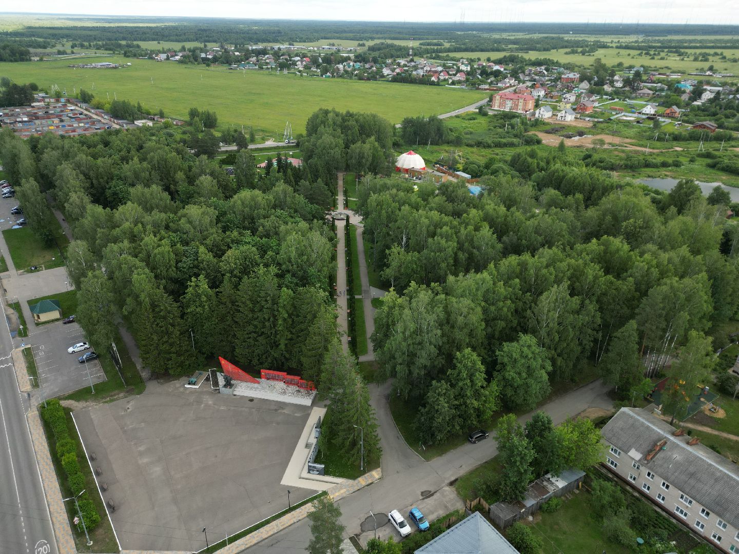 видео с коптера, парк, спорт,