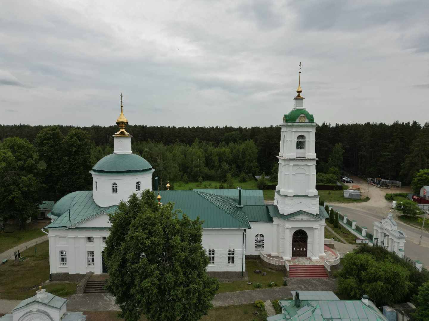 видео с коптера, церковь, саурово,