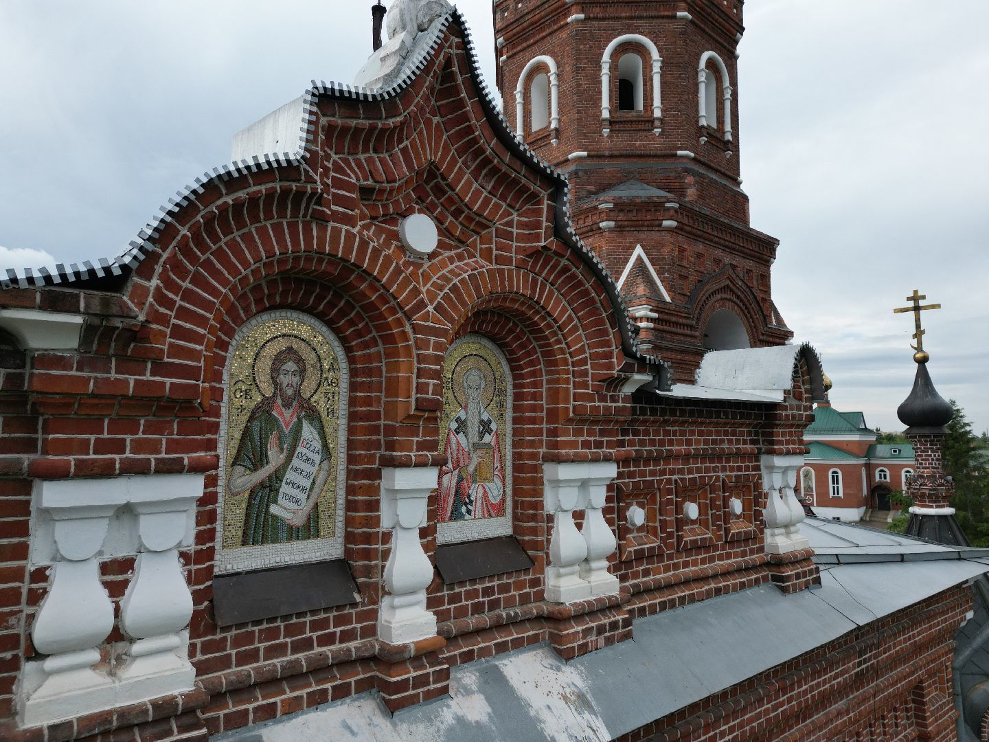 видео с коптера, монастырь, павловский посад,