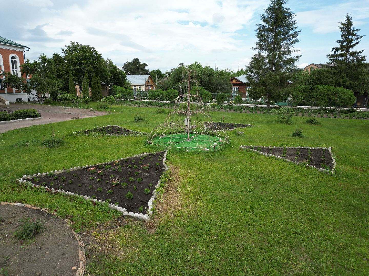 видео с коптера, монастырь, павловский посад,