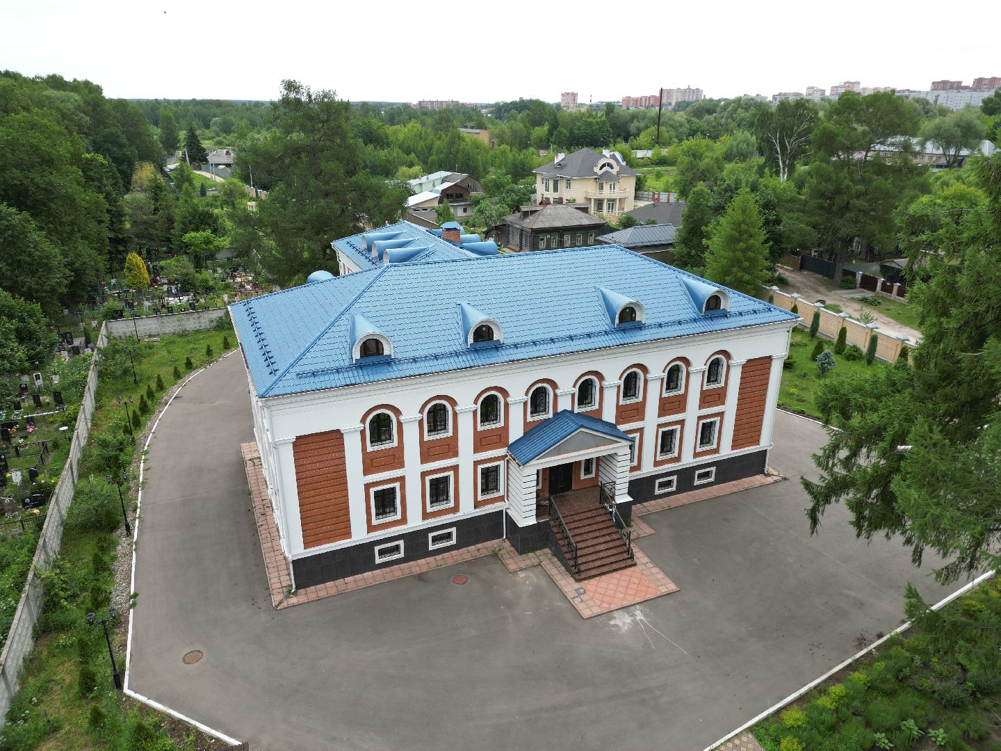 видео с коптера, монастырь, павловский посад,