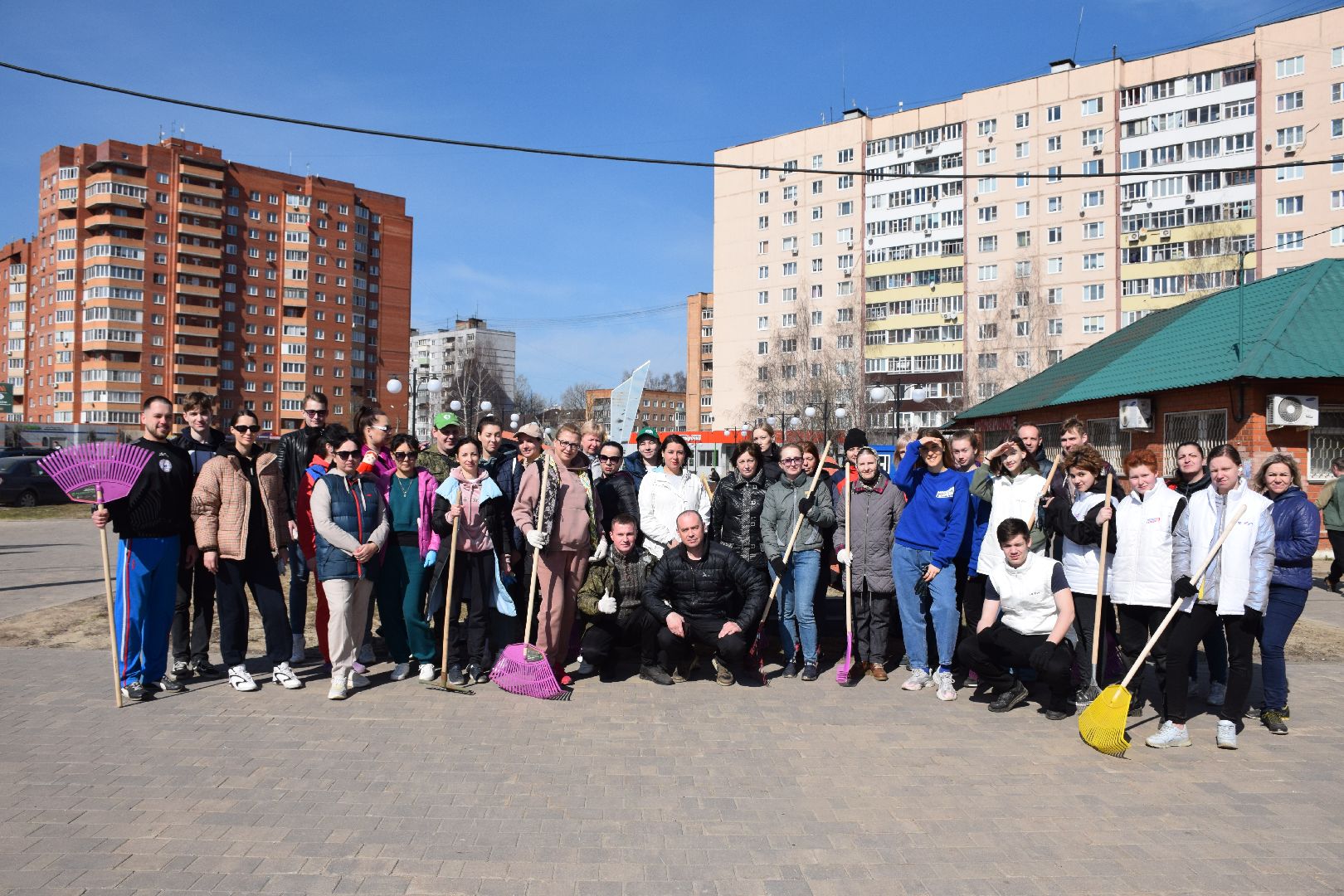 Павловский Посад, городской округ Павловский Посад, благоустройство, апрель, субботник