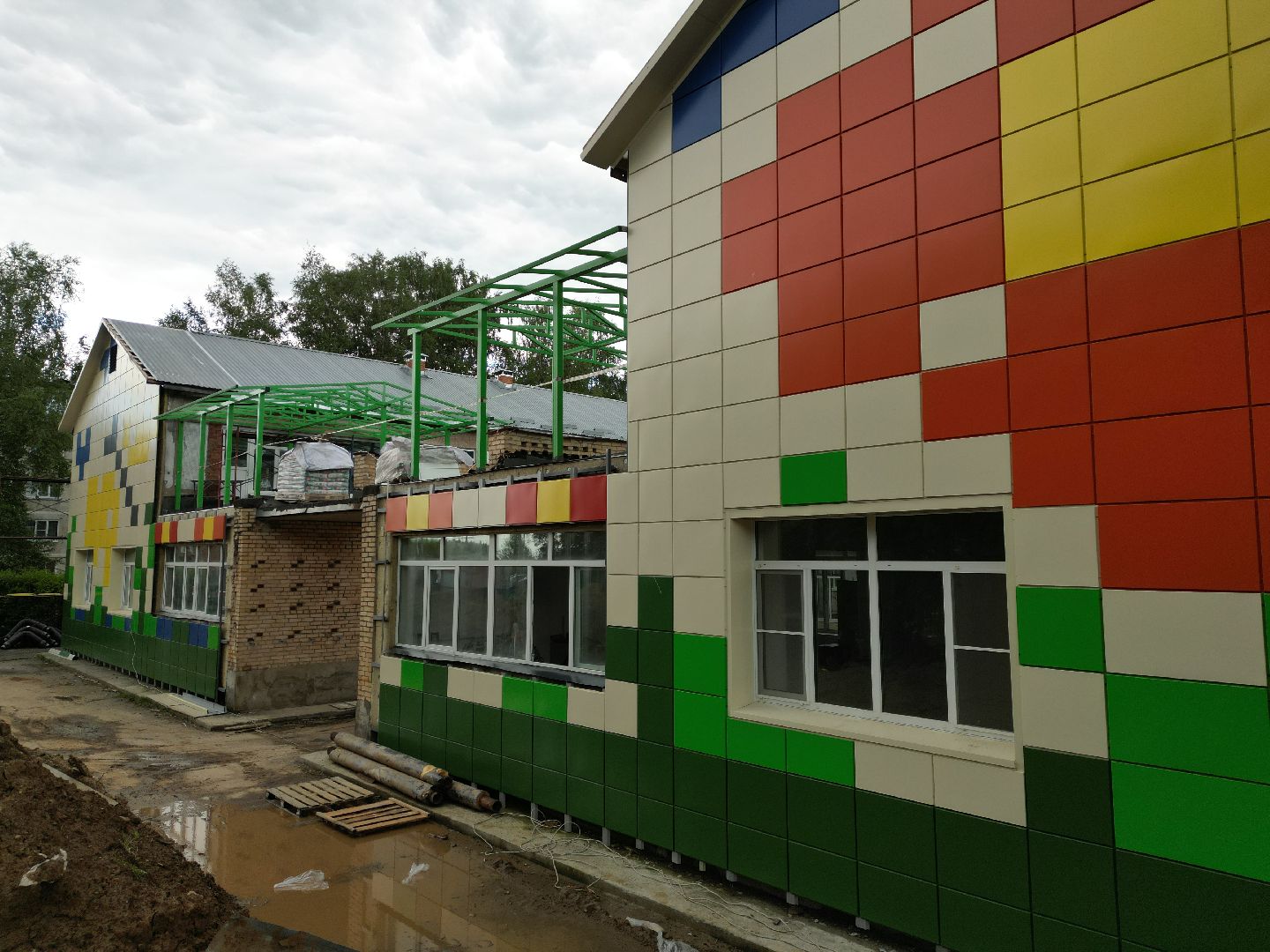 видео с коптера, сад, талдом,