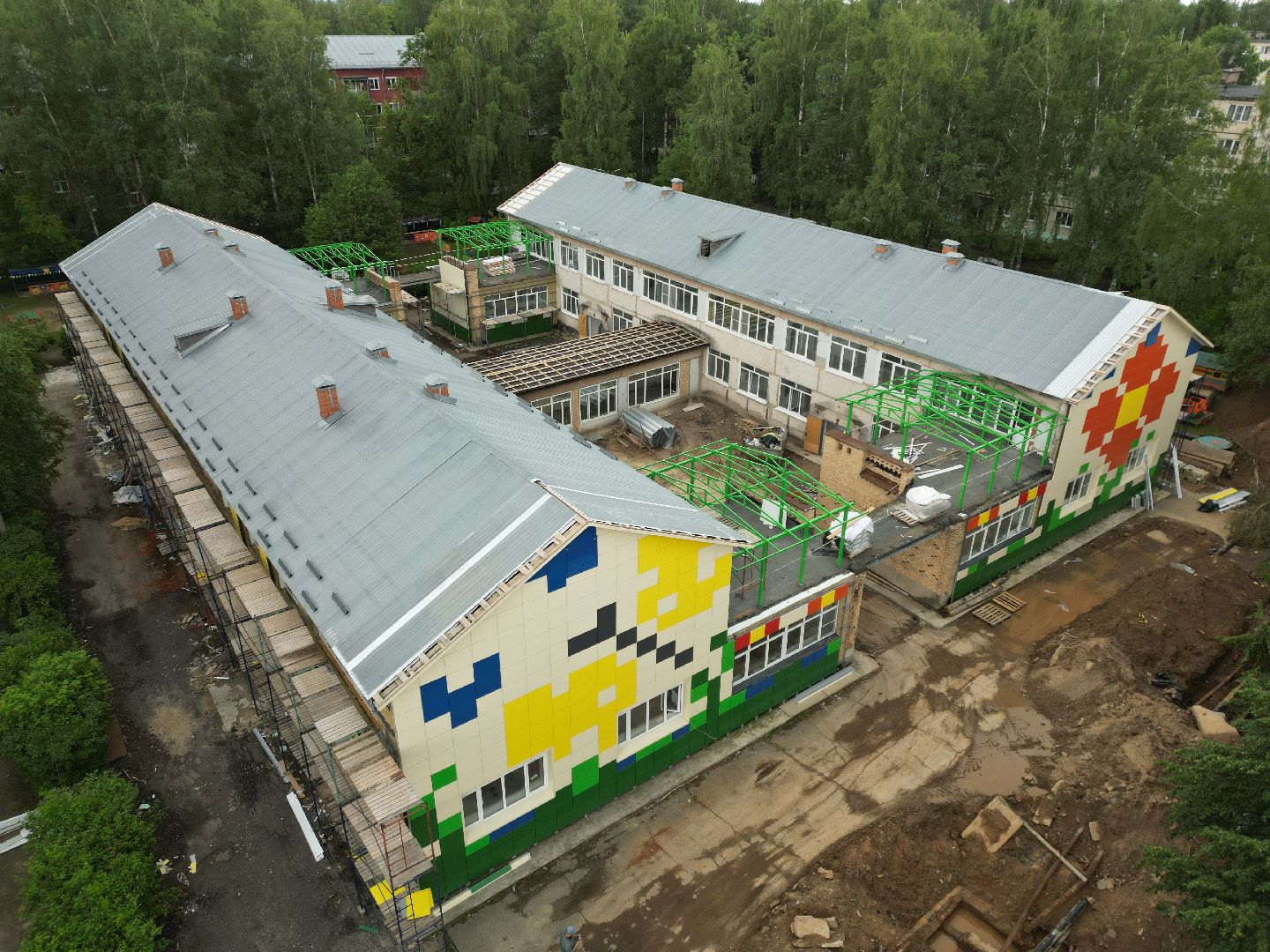 видео с коптера, сад, талдом,