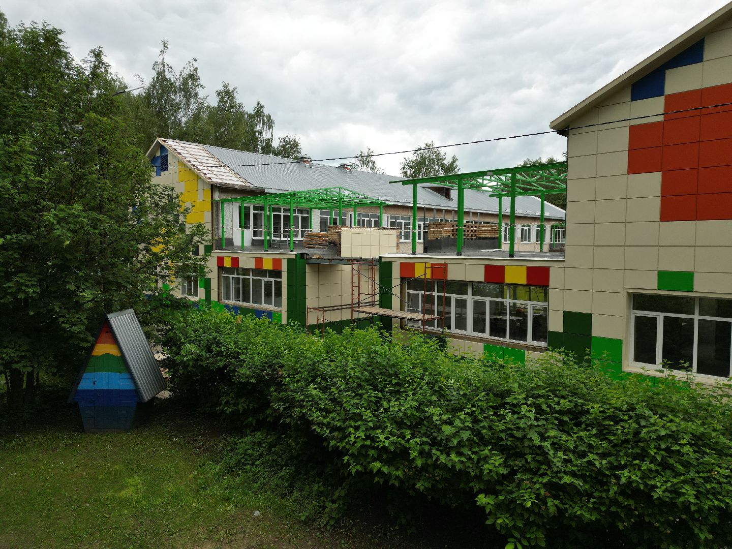 видео с коптера, сад, талдом,