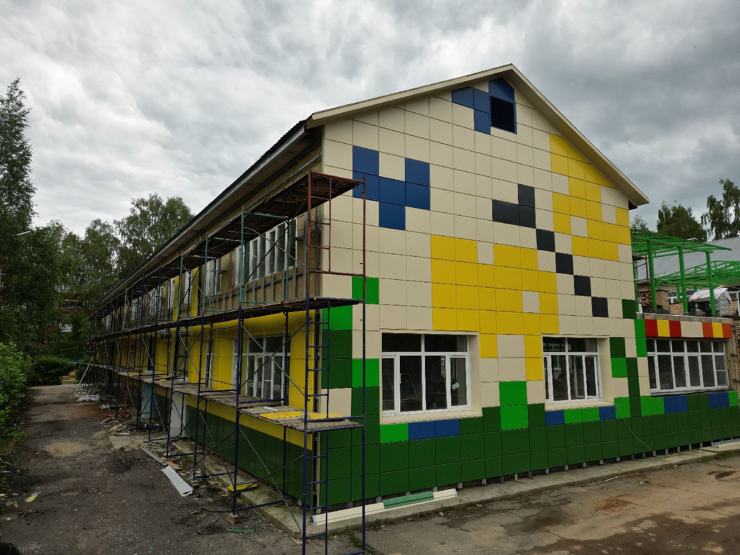 видео с коптера, сад, талдом,