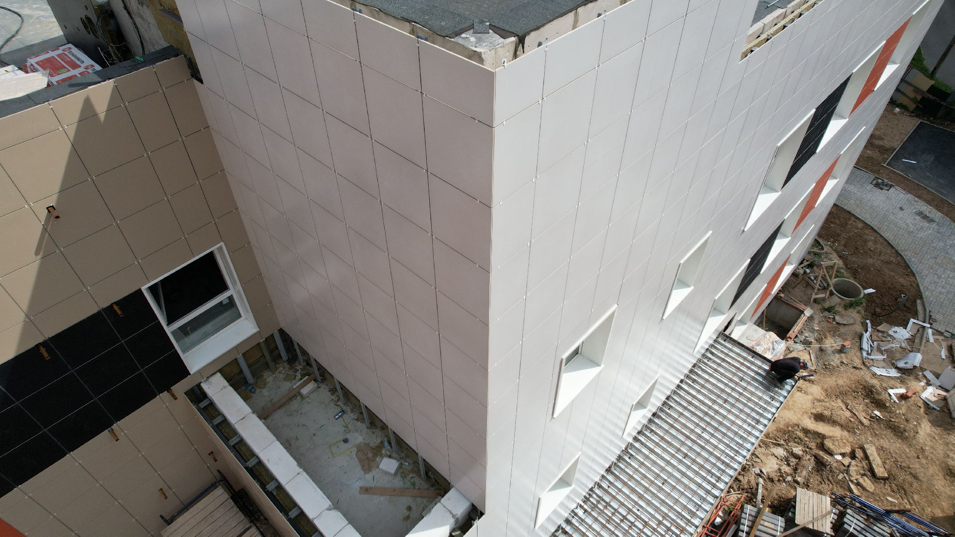 видео с коптера, лобня, детский сад,