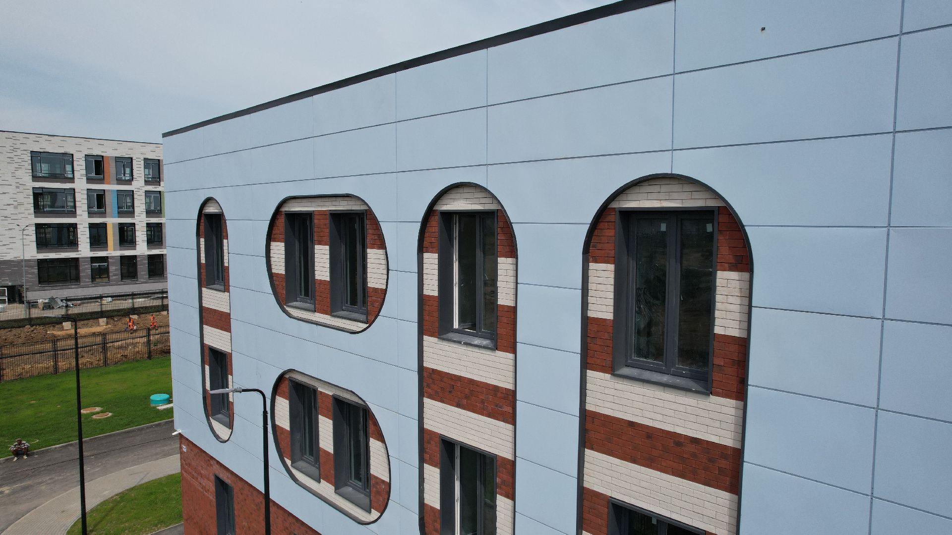 видео с коптера, детский сад, катюшки,