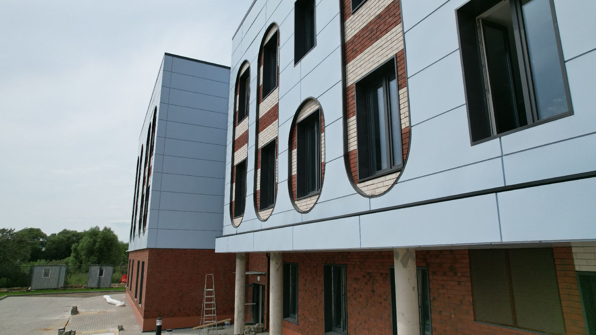 видео с коптера, детский сад, катюшки,