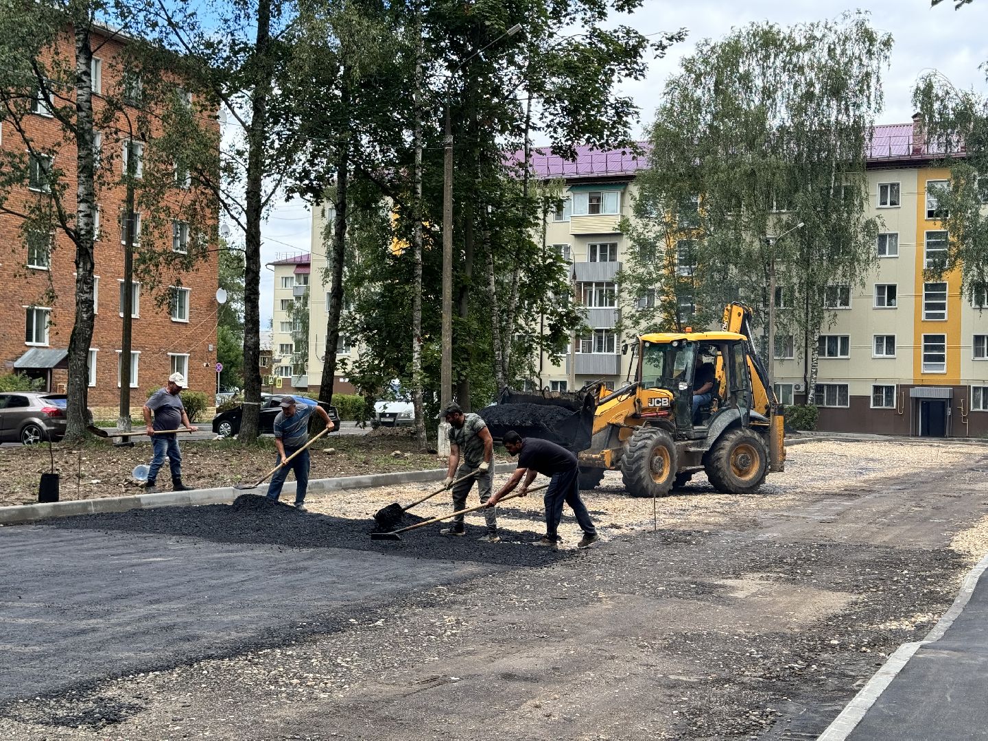 шаховская, укладка асфальта, благоуйстройство, благоустройство 2024,