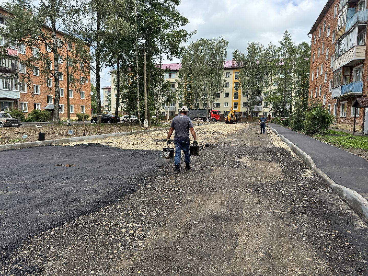 шаховская, укладка асфальта, благоуйстройство, благоустройство 2024,